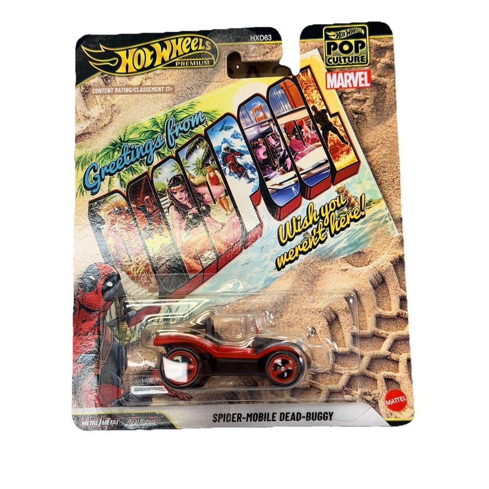 Hot Wheels SPIDER-MOBILE DEAD BUGGY Marvel HXD63-956Q 1/64. NEW